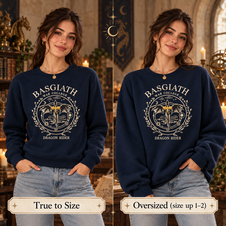 Sudadera de cuello redondo del Colegio de Guerra de Basgiath con dragón bordado, regalo para lectores de Alas de sangre