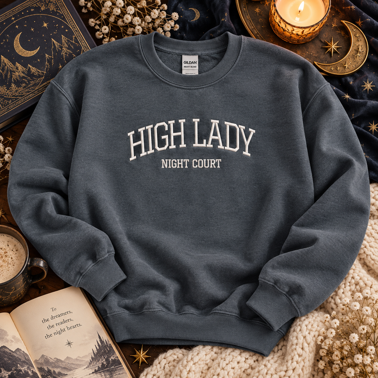 High Lady Night Court Embroidered Sweatshirt