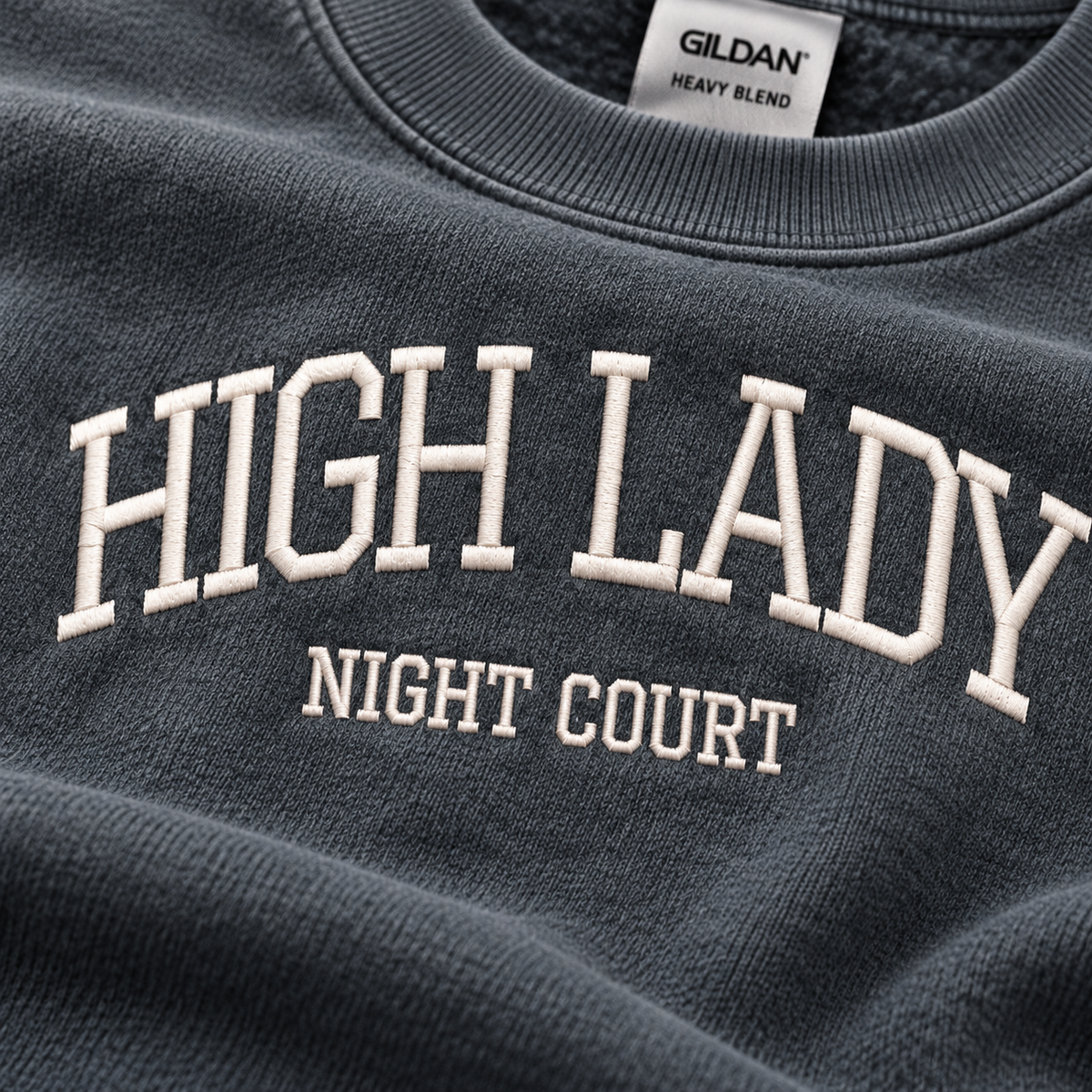 High Lady Night Court Embroidered Sweatshirt