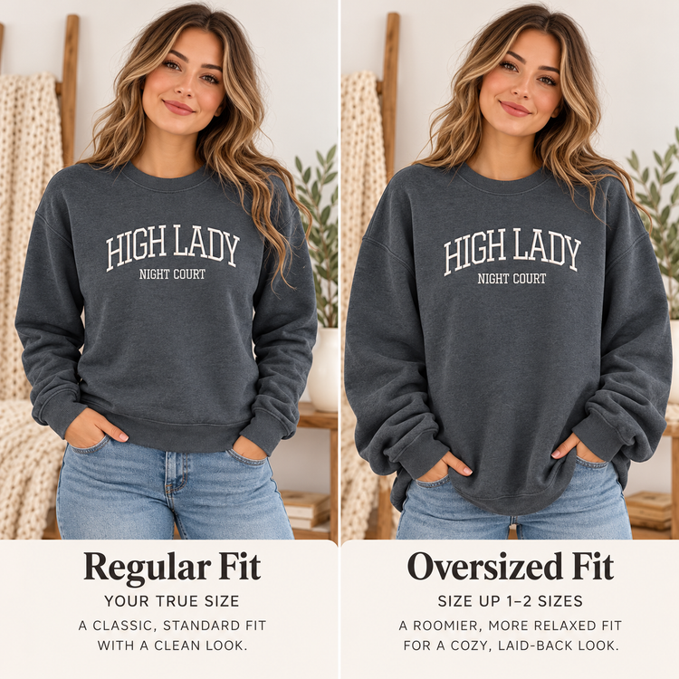 High Lady Night Court Embroidered Sweatshirt