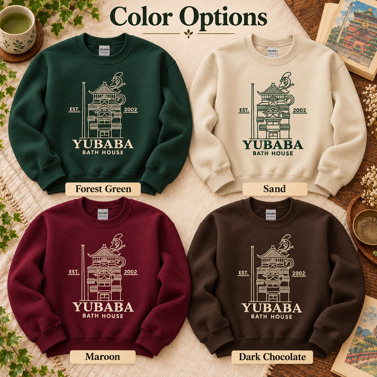 Sudadera bordada de la Casa de Baños de Yubaba de El viaje de Chihiro de Ghibli
