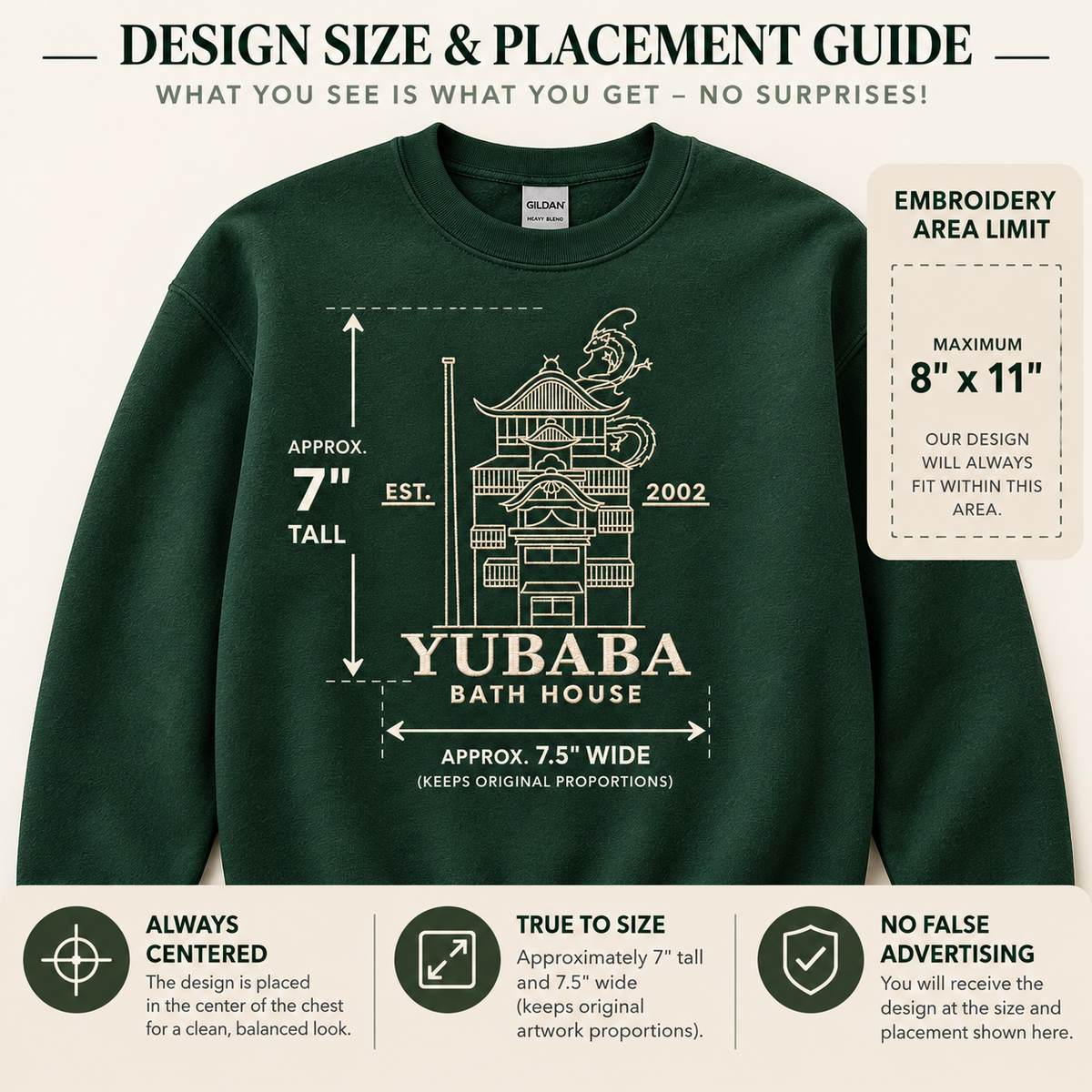 Sudadera bordada de la Casa de Baños de Yubaba de El viaje de Chihiro de Ghibli