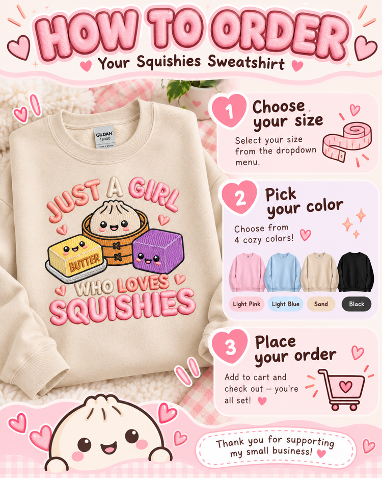 Sudadera Bordada Solo Una Chica Que Ama Los Squishies