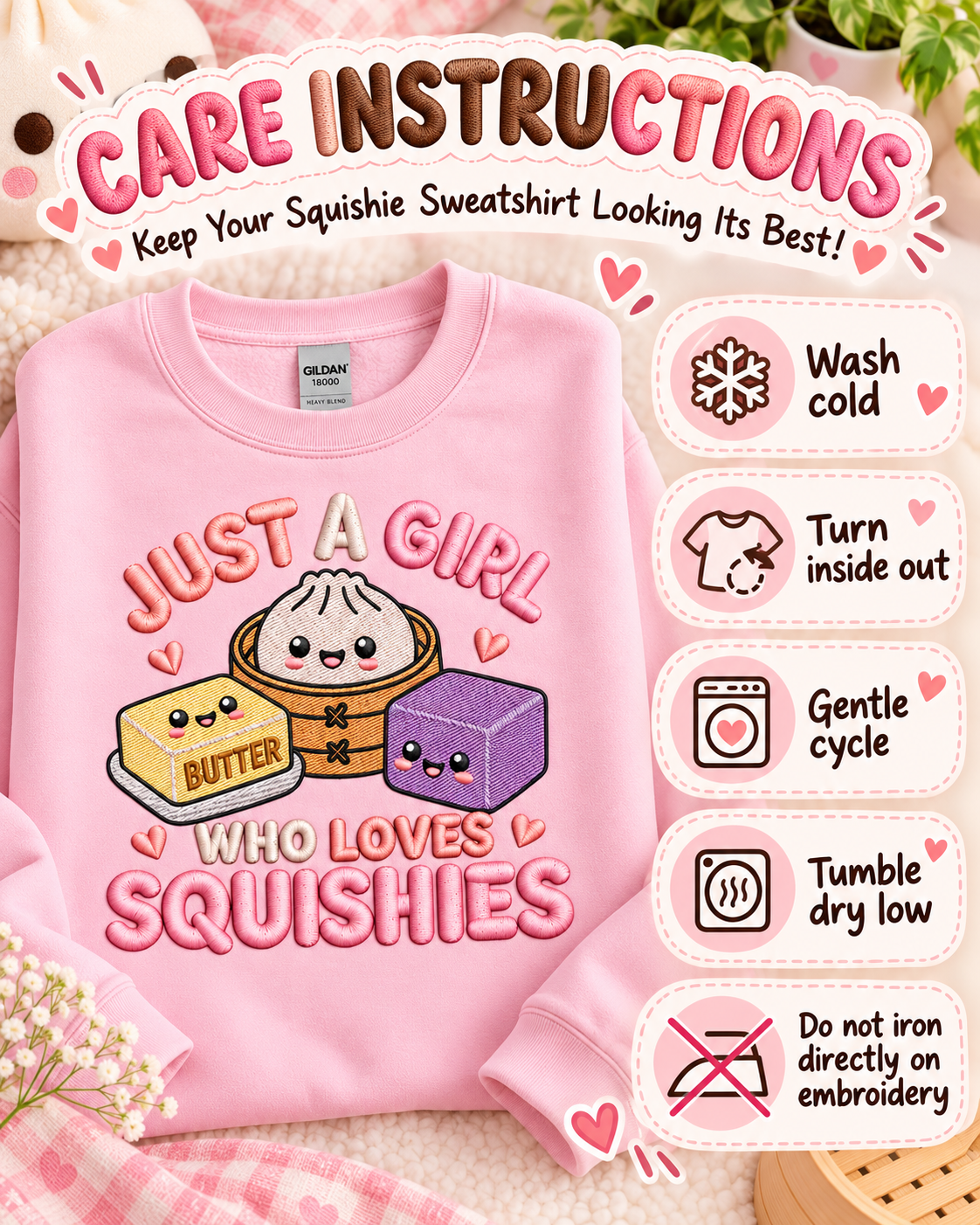 Sudadera Bordada Solo Una Chica Que Ama Los Squishies