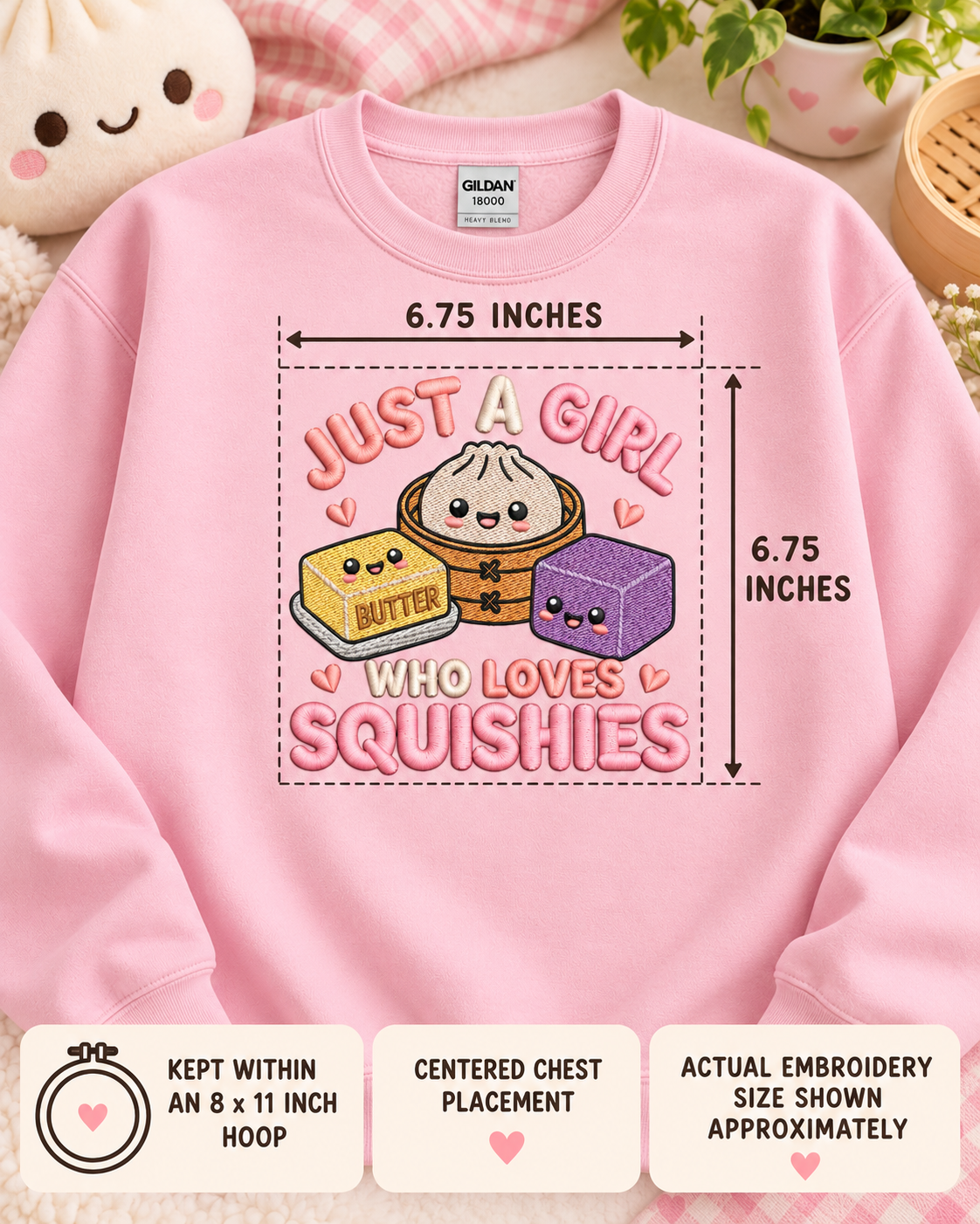 Sudadera Bordada Solo Una Chica Que Ama Los Squishies